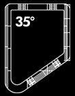 3" 35 degree